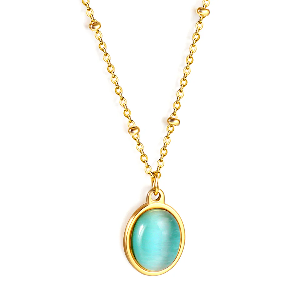 The Whisper Stone , Stainless Steel Necklace