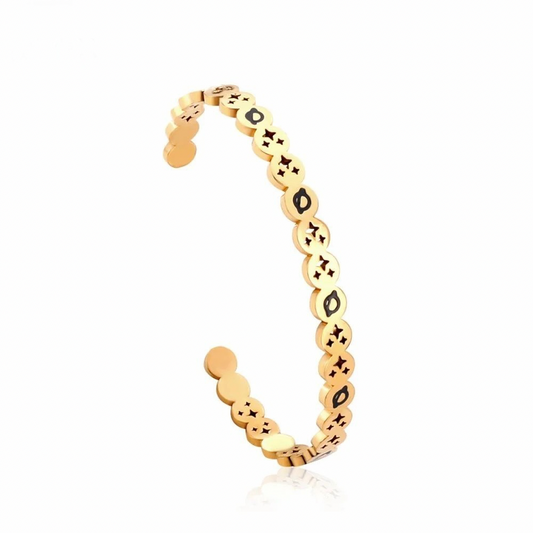 The Bloom Cuff, 18k Gold Plated Bracelet
