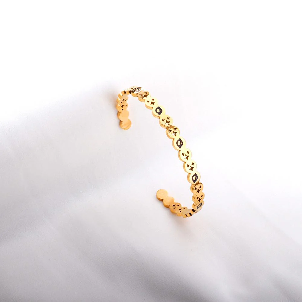 The Bloom Cuff, 18k Gold Plated Bracelet