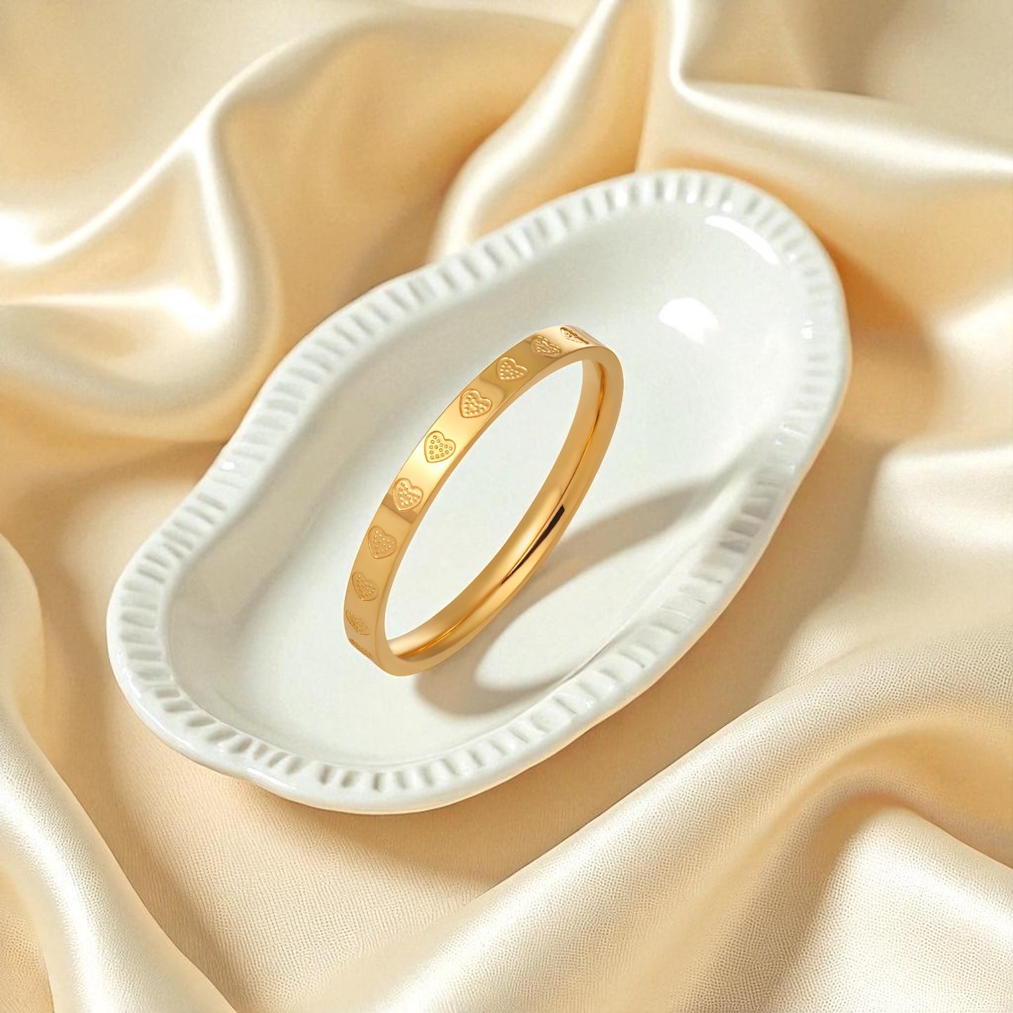The Darling Ring, 18K Gold Plated Steel