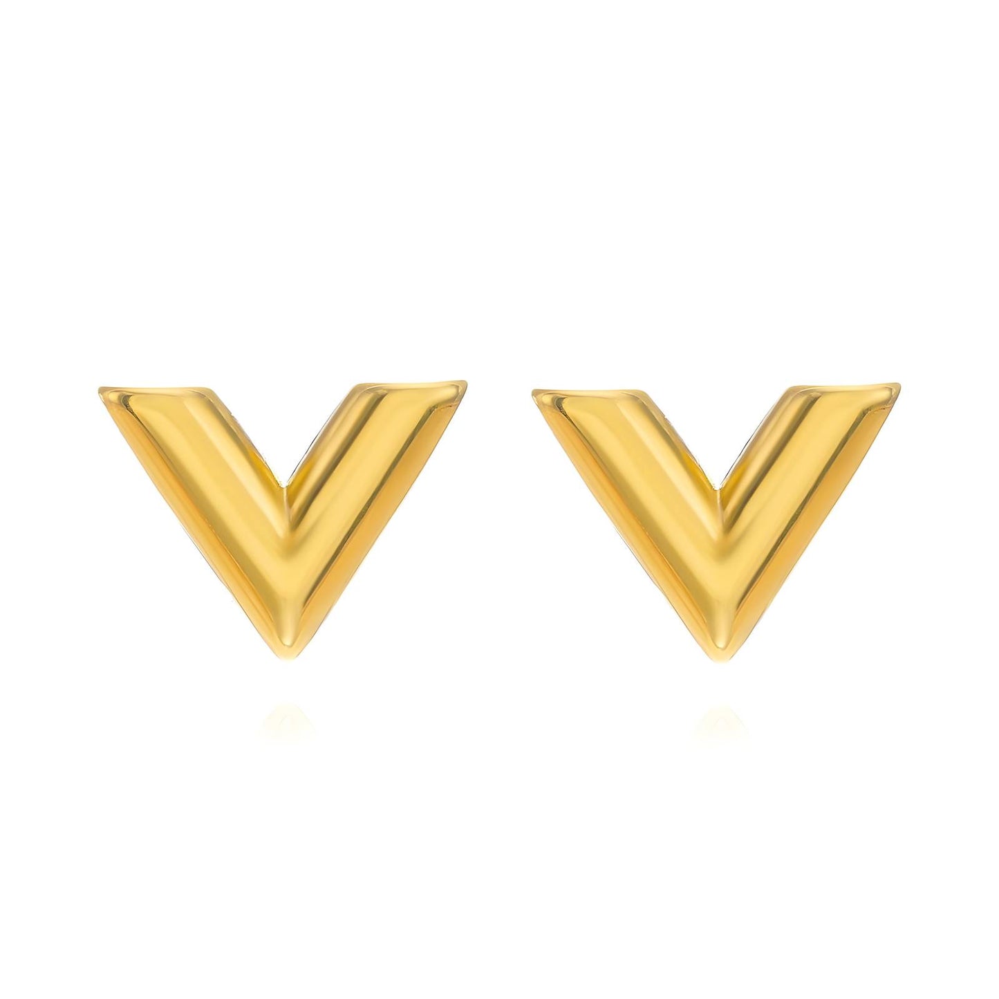 V-Luxe, 18K Gold Plated Steel Earrings