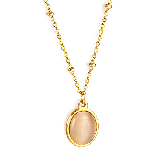 The Whisper Stone , Stainless Steel Necklace