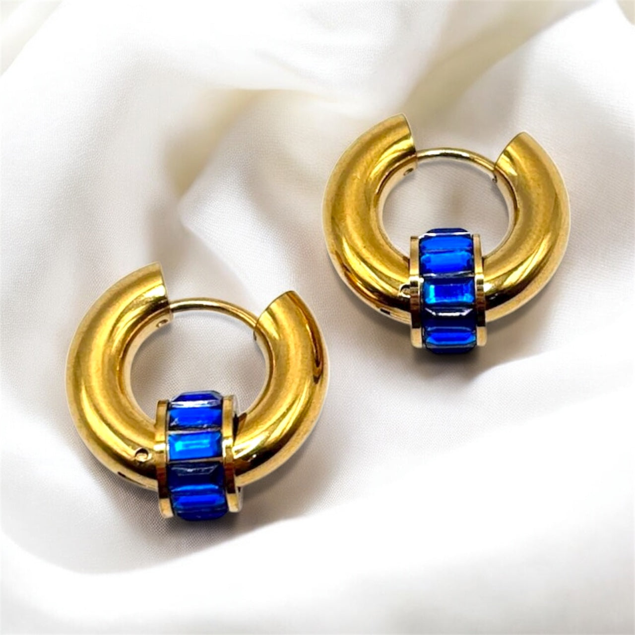 Amethyst Glow, Stainless Steel Earring